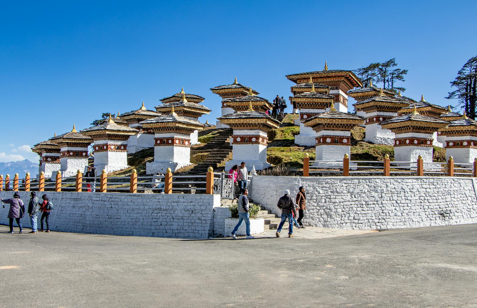 Temple, Phobjikha Valley a popular place in bhutan